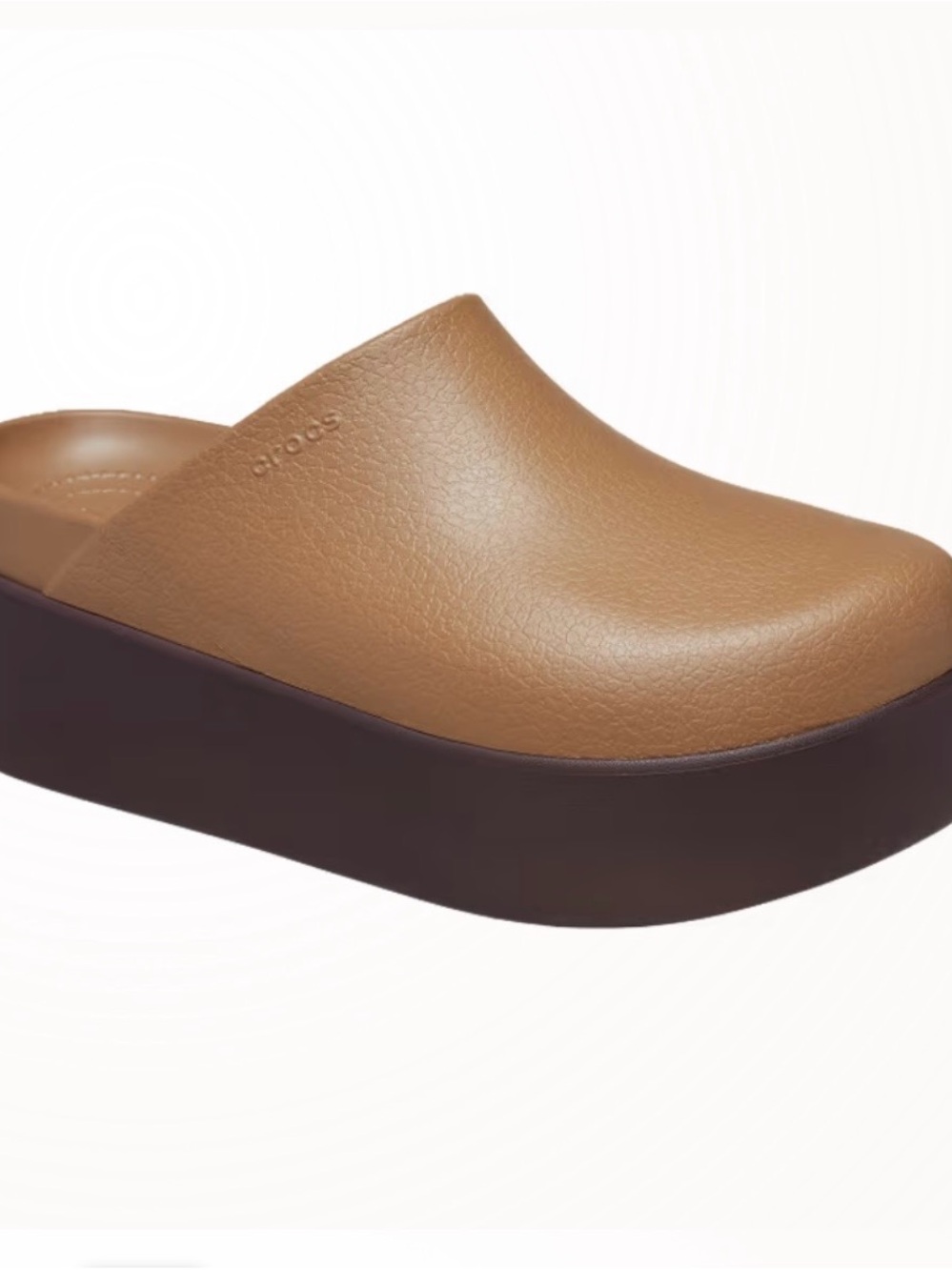 Dylan CROCS Women's Platform Mule in Brown and Black